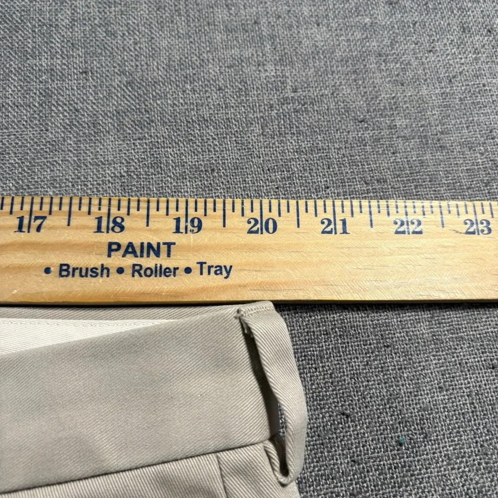 Brooks Brothers Hudson Advantage Chino Mens 40x32 Khaki Flat Front Cotton Pants